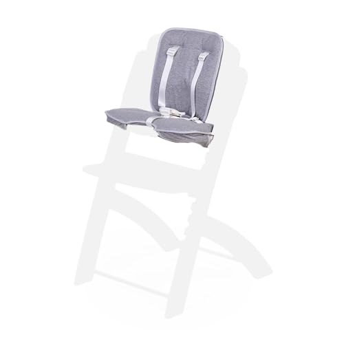 CHILDHOME, Cushion for Evosit Childhome High Chair 100% Oekotex Cotton Jersey, Jersey Grey - Image 2
