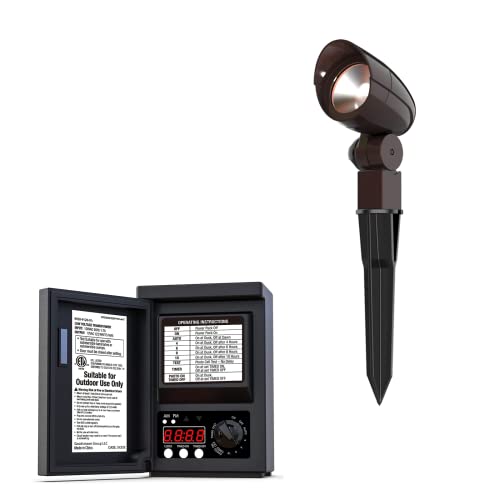 Goodsmann Low Voltage Transformer 120W With Low Voltage Landscape Lights 3 Watt Led With Metal Stake And Connector 48 Lumens #TOP10