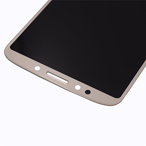 Image of Gold Moto E 5th Gen Display LCD Touch Digitizer Screen with Adhesive Replacement for Motorola Moto E5 XT1920DL XT1920-DL