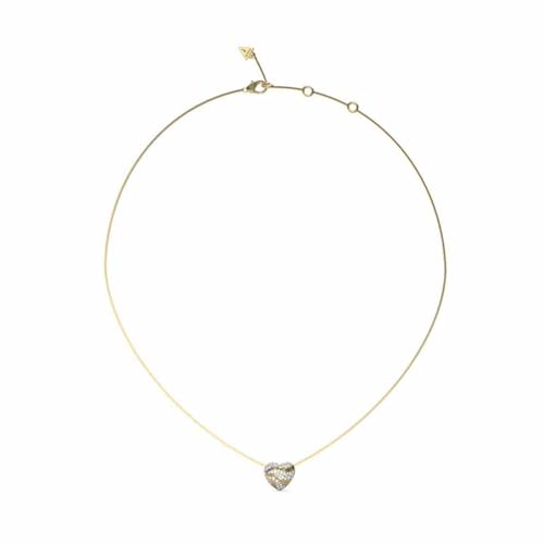 GUESS Collier pour femme en forme de cœur doré JUBN04501JWYGT-U
