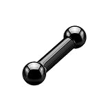 Edles Material: Chirurgenstahl 316L / chirurgischer Edelstahl | Hantel - Piercing aus besonders hochwertigem chirurgischem 316L Stahl | besitzt äußerst glatte Oberfläche zur Vermeidung von Entzündungen