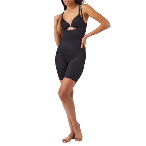 Spanx SPANXSHAPE™ INVISIBLE OPEN-BUST MID-THIGH BODYSUIT - Body - very black/nero