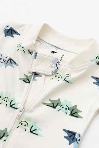 Image of MONICA + ANDY One Piece Baby Pajamas, 100% Organic Baby Clothes for Girls and Boys, Sizes For Newborn and Infant