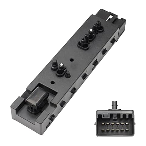 10 Way Driver Side Seat Switch Compatible with cMax Edge Explorer Expedition F150 Flex MKX MKZ Mercury Navigator, Replaces # 6L2Z14A701FAA, 9L3Z14A701FB SW7260 601600 Cover