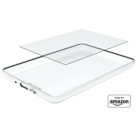 All-New, Clear Case and Glass Screen Protector for Kindle (2022 release), Made for Amazon Cover