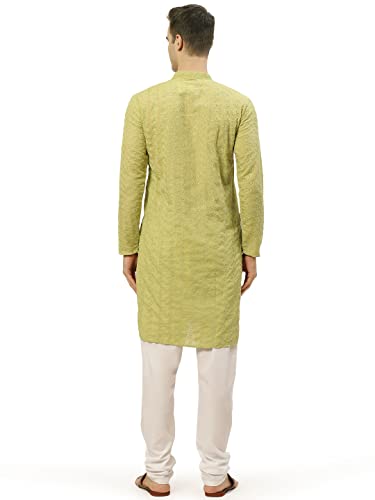 Image of Jompers Men's Embroidered Straight Kurta Pyjama Set.