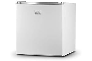 BLACK+DECKER Compact Refrigerator Energy Star Mini Fridge with Freezer, 1.7 Cubic Ft., White