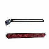 Motorrad Universal Rückstrahler eckig Katzenauge Kennzeichen Befestigung Halter Reflektor