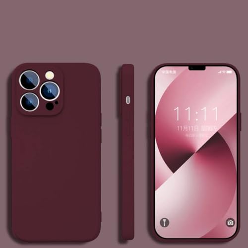 Coque iPhone XS Max carrée silicone liquide avec protection de lentille