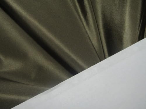 100% Pure Silk Taffeta Fabric Olive Color 54" Wide TAF187[8]2