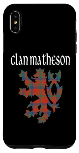 Image of iPhone XS Max Clan Matheson Tartan Scottish Family Name Scotland Pride Case