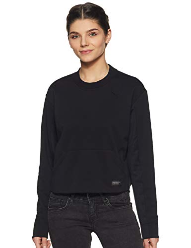 Preisvergleich Produktbild PUMA Damen Fusion Cropped Crew Sweat Sweatshirt, Cotton Black, L