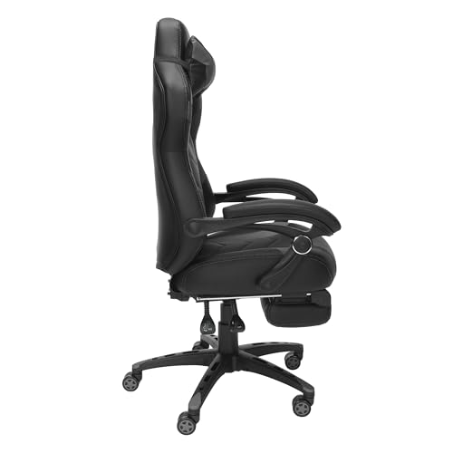 RESPAWN 110 Ergonomic Gaming Chair With Footrest Recliner - Racing Style High Back PC Computer Desk Office Chair - 360 Swivel, Lumbar Support, Adjustable Headrest Pillow, Padded Armrests - 2021 Grey - Image 6