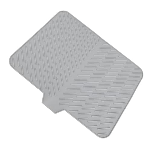 Estera de silicona para secar platillo, ahorro de espacio para cocina