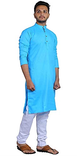 Image of Gauri Laxmi Enterprise Men's Cotton Kurta Pyjama Set