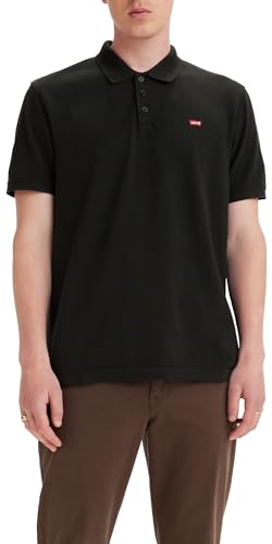 Levi's Housemark Polo Camiseta, Mineral Black, M Hombre
