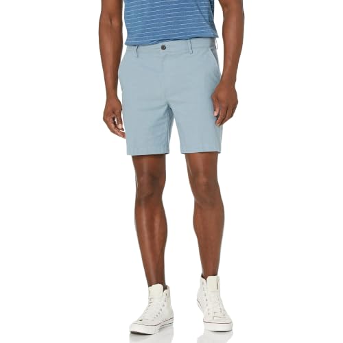 Image of Amazon Essentials Men's Slim-Fit 7 inch Lightweight Comfort Stretch Oxford Shorts with Tapered Leg