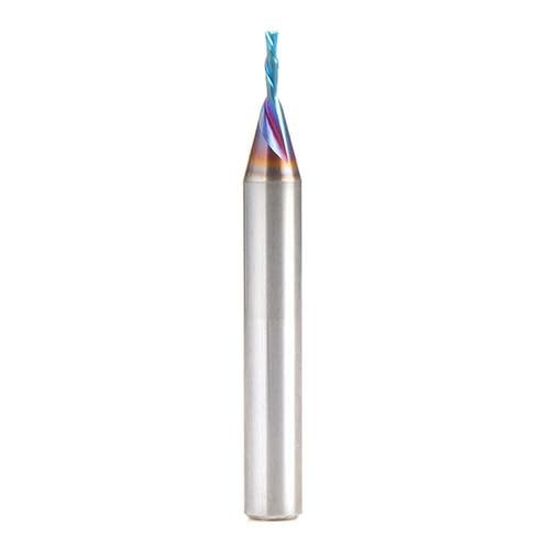Image of Amana Tool Solid Carbide Spektra Extreme Tool Life Spiral Plunge Router Bit Down-Cut, 46213-K, 1 /16 Dia x 1 /4 CH x 1 /8 Shank 2 Inch L