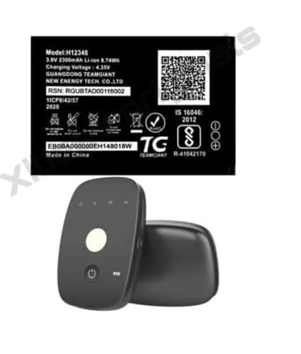 Image of H-12348 Battery for Jio WiFi Dongle /Airtel WiFi / M2S Fi 2 / Wireless Router 4g FI2 / M2 hot spot Battery with 6 Month Warranty **** (C300)