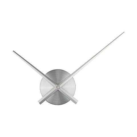 Timelike 3D Clock Hands, DIY Large Clock Hands Needles Wall Clocks 3D Home Art Decor Quartz Clock Mechanism Accessories (Silver) Cover