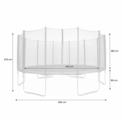 Trampoline de jardin 490 cm sécurisé pour s'amuser en famille - 7