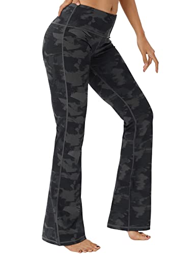 Image of BUBBLELIME 29 inch /31 inch /33 inch /35 inch /37 inch 3 Styles Women's High Waist Bootcut Yoga Pants Basic /Side Pockets Tummy Control Workout Flared