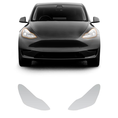 FDAIUN PPF Precut Car Paint Protective Film Compatible with Tesla Model Y 2020-2023 TPU HD Film Scratch Protector Exterior Accessories(Car Headlights 2Pcs)