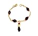 18kt Brazilian Gold Layered Azabache Bracelet for Kids with Black Figa Fist. 6