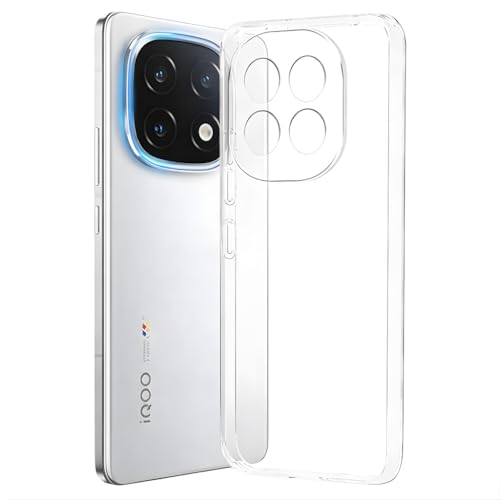 Image of Crystal Clear Hard Case Cover for iQOO 15 5G - Ultra Hybrid Transparent Shockproof Back Cover with Anti-Yellow | Camera Protective Case