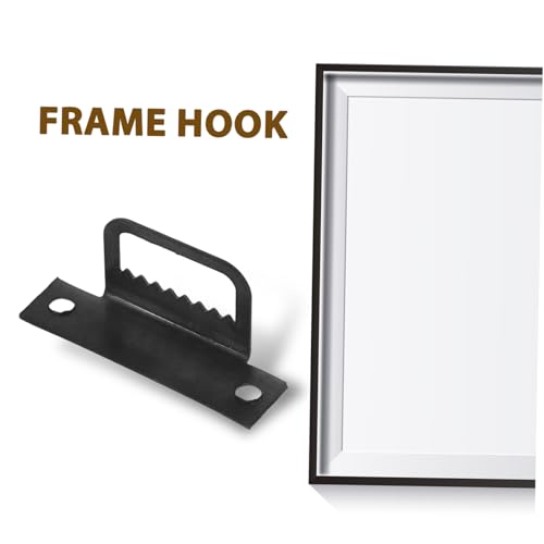 Image of Unomor 100pcs Metal Picture Hangers for Easy Installation of Frames Paintings Artwork Heavy-Duty Hardware for Wall Decor Saving for Hanging