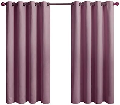 Topfinel Blackout Thermal Curtains for Living Room Bedroom,Mustard Soundproof Eyelet Curtains,Ultra Soft Extra long Window Treatments,46x54inch/117x137cm,2 Panels