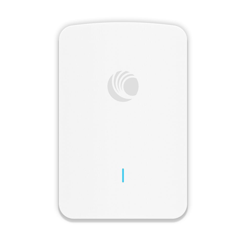 Cambium Networks XV2-22H Indoor Dual-Radio Wi-Fi 6 Wall Plate Access Point - 802.11ax 2x2 2.4GHz & 5GHz, Omnidirectional Antenna, 3 x 1 GbE Ethernet, Cloud MGMT, BLE/Zigbee, Hotel, Apt, Offices (US)