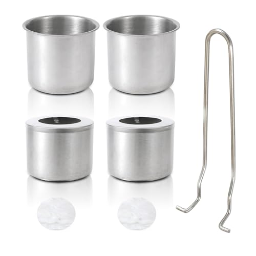 Qsvbeeqj Juego Quemadores Bioetanol Acero Inoxidable Etanol con Inserto Chimenea Fibra Vidrio para Interiores Y Exteriores