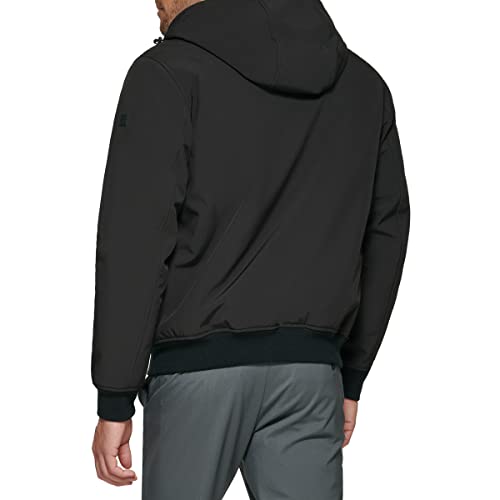Image of DOCKERS Men's Softshell Sherpa Lined Bomber Jacket (Standard and Big & Tall)