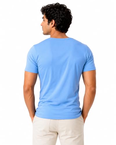 Image of Men's Cotton Colored Round Neck Half Sleeves Vest - Modern Baniyan, Pack of 5 Multicolour (Colours May Vary)