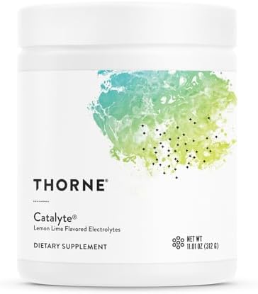 THORNE Catalyte – Electrolyte Replenishment and Energy Restoration Supplement* – No Artificial Sweeteners – NSF Certified for Sport- Lemon Lime – 11.01 Oz
