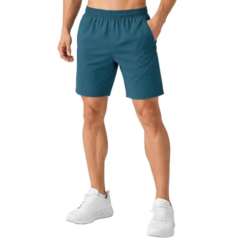 Image of NINQ Workout Half Pant for Man | Gym Shorts for Men with Drawstring Waist & 2 Zipper Pockets | Stylish Lightweight Shorts Pant for Men Sports