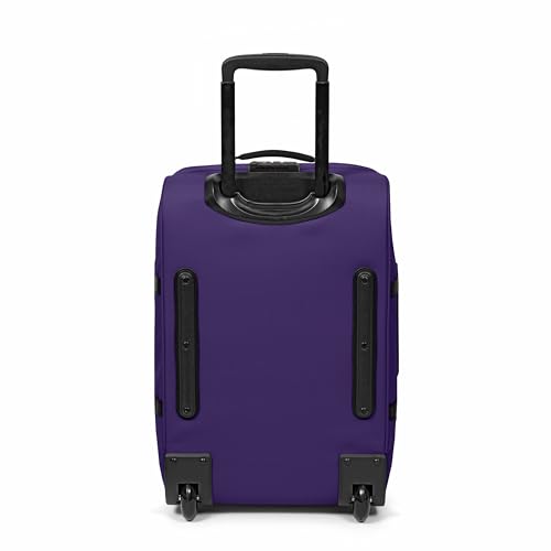 Image of EASTPAK Tranverz S - 42L Small Soft Sided Cabin Sized Luggage, Dual Compartments, TSA Lock, Compression Straps & Smooth Inline Wheels, Night Fall Purple