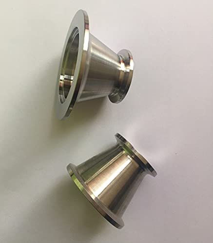 1PC 304 Stainless Steel KF Vacuum Size Fitting KF Vacuum Reducer KF10 KF16 KF25 KF40 KF50 (KF40-KF25)