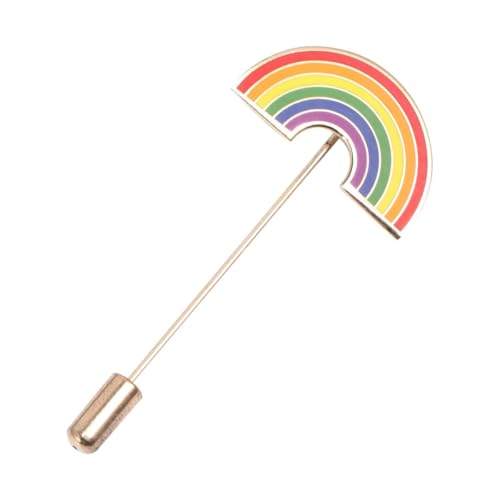 Broche de puente arcoíris con acabado delicado y diseño exquisito para coleccionistas