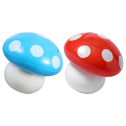 Toyvian 2uds Mini Basura con Tapa Diseño Hongo