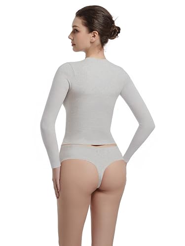 Long Sleeve Shirts for Women Crewneck Basic Tees T Shirts Fitted Crop Tops Y2k Going Out Tops2