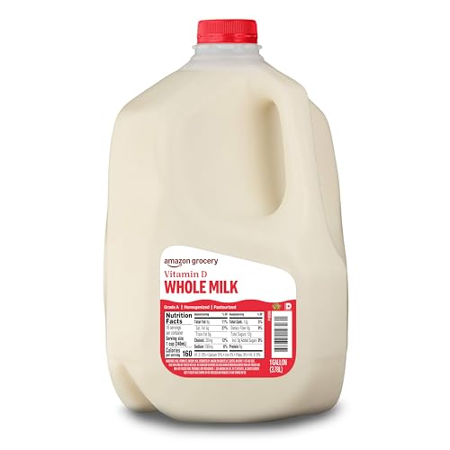 Amazon Grocery, Whole Milk, 1 Gallon, 128 Fl Oz (Previously Happy Belly, Packaging May Vary)