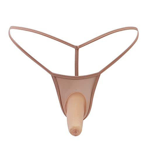 Sexy Herren String Tanga für Männer Thong Elefanten Pouch Slips G-String Mankini Unterhosen Kaki 1 Pack Sexy Herren String Tanga für Männer Thong Elefanten Pouch Slips G-String Mankini Unterhosen Kaki 1 Pack