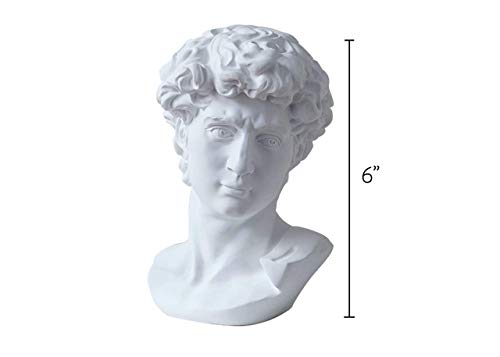 Busto Estatua Griega de David para Decoración miniatura 7