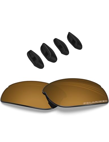 Image of BLAZERBUCK Replacement Lenses & Nose Pads Piece for Oakley RPM Squared OO9257 /RPM Edge OO9250 Sunglass