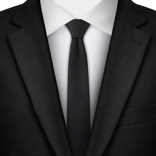 Image of Jacob Alexander Ultra Skinny 1.5 inch Men's Solid Necktie