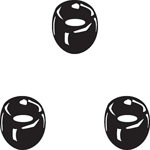 8194-310 Replacement O-Rings for Ace 8194, 8195 and 8196 0-3, 0-4 mm Bore Stopcock Plugs, (1)-007 and (2)-008 FETFE Per Set (Pack of 18)