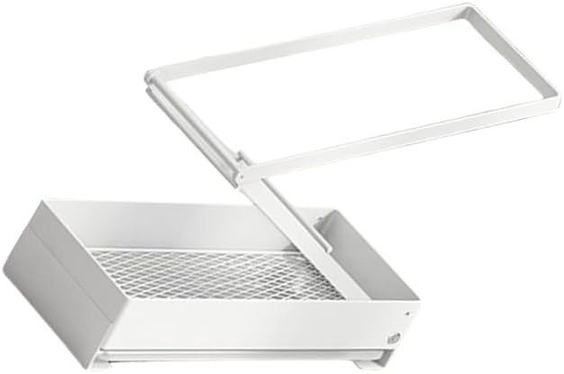 Space Saving Stand Foldable Sink Storage Rack for Brushes and Cleaning Supplies Sponge Holder for Kitchen Countertops
