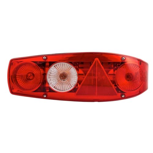 HELLA 2VA 341 419-021 Piloto posterior,Caraluna II,Lámparas incandescentes,12V,Montaje,atornillado,Color de tulipa: rojo,transparente,Conector: Conector plano,derecha,Cantidad: 1